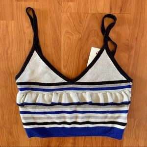 Kimchi Blue Urban Outfitters sparkly crop top